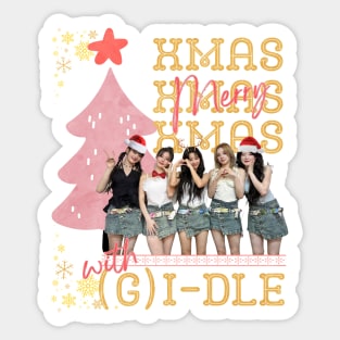 Merry Xmas With (G)I-dle Sticker